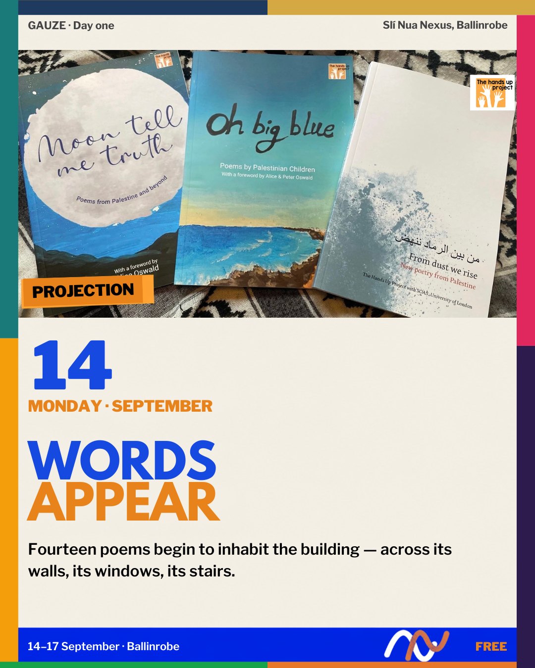 Monday 14 September, Words Appear
